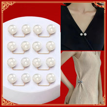Colorful Pearl Brooch Waist Fixer Pins For Loose Jeans Dress Clothing Shiny Pearl Gem Curtain Fixing Pin Safety Beautiful Brooch