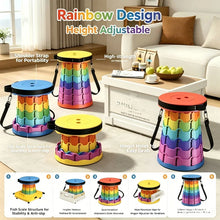 Heavy‑Duty Foldable Retractable Stool Lightweight Compact Aluminum Portable Camping Fishing Seat with Carry Storage Bag