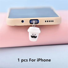 Cute Coffee Cup Phone Dust Plug Charm for iPhone, Android and Type-C Ports - image 9