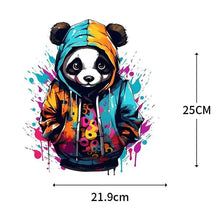 Cute animal heat transfer T-shirt print Iron On denim jacket DIY decoration bear and wolf animal washable stickers