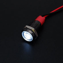 1pcs Metal Indicator Light 6mm 8mm 10mm 12mm LED Light Black Silver  with Wire 3V 5V 6V 12V 24V 110V 220V Red Yellow Blue Green