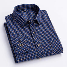 2024 New Fashion Men's Plaid Shirt Long Sleeve Cotton Regular Fit Men Casual Flannel Shirts Leisure Autumn Male Blouse Clothing