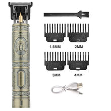 Men's T9 Vintage Carving Hair Clipper Portable USB Cleaning Barber Hair Cutting Machine Professional Hair Trimmer Boyfriend Gift
