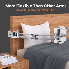 Oatsbasf Matal Clip Holder for 4-12.9'' Devices Phone Tablet Stand for Bed Desk Flexible Arm Destop Mount Overhead Lazy Bracket