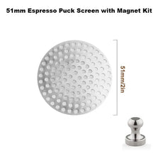 51/53/58mm Espresso Puck Screen with Magnet Kit Reusable Filter Screen with Magnetic Nail Barista Espresso Coffee Accessories