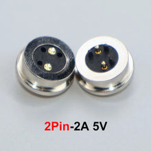 JCD 1Pair 2/3/4/5/6/Pin Male Female Waterproof Round Shape Magnet Suction Spring Pogo Pin DC Power Charging Magnetic Connector ﻿