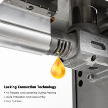 SUSWEETLIFE M9 Nueva prensa de aceite de acero inoxidable, comercial y doméstica, pequeña, totalmente automática, para prensado en caliente y en frío, de bajo ruido