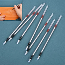 5-20pcs Fabric Leather Marker Water Erasable Pens Leather Silver Refill Pen Mercury Refillable Pen For Patchwork Leather Mark