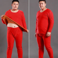 Conjunto de ropa interior térmica de invierno para hombre, talla 6XL, forro polar para mantener el calor, calzoncillos largos, holgados, elásticos, ropa de estar por casa y pijama.