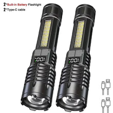 Rechargeable COB LED Flashlight with Side Light for Camping and Hiking - image 9