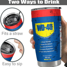 20Oz Stainless Steel vacuum Tumbler WD40 Engine Oil filter print Car Cup with Straw and Lid for Cold Hot Drink mug Engineer Gift