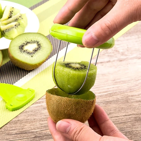 1 unidad/Abrekiwis, cuchara para kiwi con envase individual, herramienta para pelar kiwis, utensilio para partir frutas