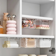 1PC Drawer Style Storage Box Under The Mirror Cabinet Transparent Bathroom Cotton Stick Makeup Cotton Bathroom Pull-Out Storage