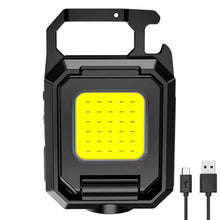 Super Bright MINI COB Keychain Flashlight Charging Lamp Camping Lights with Magnet 3 Lighting Modes for Camping Home
