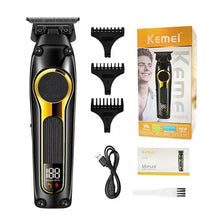 Kemei Hair Clippers Kit Professional DLC Blade Electric Trimmer Men Barber Cordless Shaver KM-2242 KM-2351 KM-3209 Hair Clippers