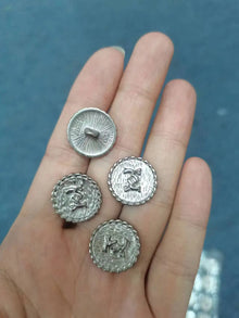 Vintage Gold Metal Shank Buttons, 10 Pcs Round Buttons for Suits and Coats - image 17