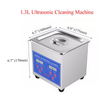 0.8L 1.3L Tabletop Digital Ultrasonic Cleaning Machine Stainless Steel Basket Dental Jewelry Ultrasound Cleaner Home Appliance