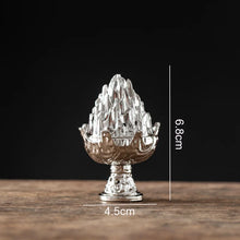Quemador de incienso vertical, mini soporte de incienso hueco de aleación, adorno de mesa portátil, quemador de aromaterapia para el hogar, decoración de escritorio