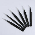 Precision ESD anti-static tweezers set -6-pc stainless steel tool for electronic repair and process modeling, bending 2025