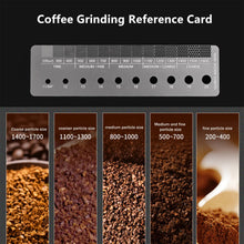 1Pc Coffee Powder Grinder Thickness Comparison Card Grinding Reference Scale Accurate Measurement Coffee Accessories