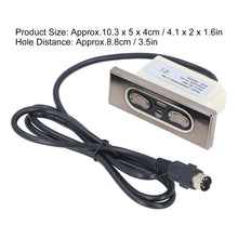 Power Recliner Switch Recliner Switch Electroplated Waterproof with USB Charging Port for  Push Rod Motor for Electric Sofa