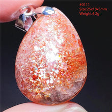 Natural Red Green Strawberry Quartz Arusha Orange Sunstone Pendant Necklace Women Men Jewelry Flash Fashion Stone Beads AAAAAA