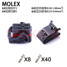 1 JUEGO 64320-3311 64320-3318 64320-3319 64320-3315 643201301 Conector automotriz CMC para ECU Molex de 48 pines, receptáculo para mazo de cables