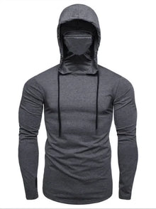 2026 Men Solid Color Hoodies Autumn Leisure Fitness Sweatshirt Men's Thin Sweater Hooded Long-Sleeved Hoodie M-5XL