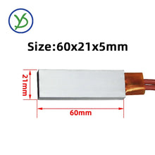 60x21mm 12V~220V Constant Temperature Ceramic PTC Heating Sheet Aluminum Shell Heating Plate 70~270℃ Electric Heater Accessorie