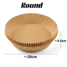 50/200PCS Kitchens Accessories Air Fryer Paper Kitchen Utensils Disposable Square Round Pastry Molds BBQ Plate Non-stick Pad