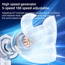 Portable Mini Fan Water Mist Spray Fan 3600mAh 5 Speeds Handheld Foldable Neck Hanging Small Fans Humidifier USB Rechargeable