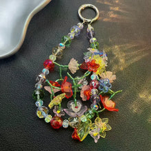 Summer Colorful Beaded Phone Chain Bag Car Key Pendant Earphone Case Accessories For Phone