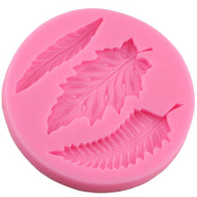 Green Leaf Silicone Cake Mould 3D Cake Fondant Mold Kitchen Baking Chocolate Fondant Lace Molds Wedding Cake Decorating Tools