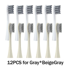 12PCS Vacuum Sealed Packed Replacement Brush Heads for Oclean X PRO/ Z1/ F1/ One/ Air 2 /SE Soft DuPont Deep Cleaning Nozzles
