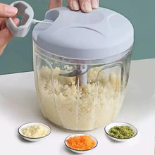 Manual Meat Grinder Garlic Chopper Rotating Garlic Press Vegetable Onion Cutting Machine，160/500/900ML