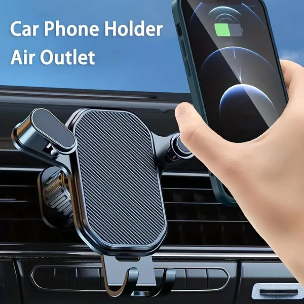 Soporte para Teléfono de Coche, Soporte de Rejilla de Ventilación para Coche, Soporte Móvil para Smartphone y GPS, Compatible con Dispositivos Móviles de 4.7-6.7 Pulgadas