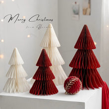 Christmas Paper Tree Ornament Desktop Decor New Year Home Ins Decor home office home decor accessories outdoor