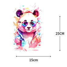 Cute animal heat transfer T-shirt print Iron On denim jacket DIY decoration bear and wolf animal washable stickers