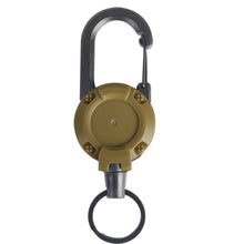 1Pcs Retractable Badge Reel Heavy Duty Clip Carabiner Keychain Portable Extendable Key Holder for Men Outdoor Bag Accessorie