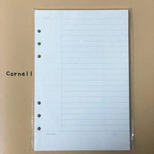 Sharkbang A5 Refill Notebook, 45 Sheets 6 Holes Notebook Index Papers, Gird/Line/Blank/Monthly Memo Pads, School Supplies