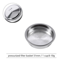 Pressurized Espresso Filter Basket, 51/54/58mm Single or Double Cup - image 7