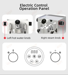 GZZT CM6005 Espresso Coffee Machine 3100W Double Pump PID Control Temperature 58mm Commercial/Home Coffee Makers 220V