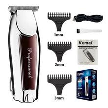 Kemei Portable Hair Clipper USB Charging Rechargeable Electric Shaver Beard Trimmer Hair Cutting Machine Kit KM-9163 KM-2031