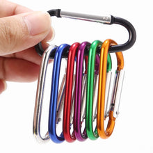 10Pcs Mini Carabiner Spring Clip Aluminum Alloy D Shape Keychain Snap Hook Buckle for Outdoor Camping Backpack Bottle Daily Use