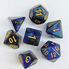 7pcs/lot Dice for Table Games DND RPG Roleplaying Board Game Digital Dice Double-colors D20 D12 D10 D8 D6 D4 Polyhedral Dice Set