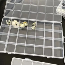 28Grids Transparent Plastic Storage Jewelry Box Compartment Adjustable Container Storage Boxes Beads Ring Earring Organizer Case