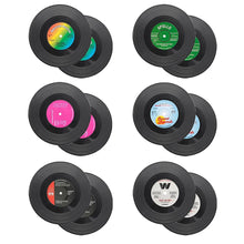 Retro Vinyl Record Coasters, Set of 6 Colorful Drink Coasters for Coffee Tables - image 9