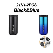 Stainless Steel Coffee Thermos Bottle Thermal Mug Leakproof Car Vacuum Flasks Coffee Cup Travel Portable Insulated Bottles