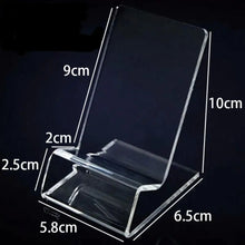 New Portable Acrylic Phone Holder Transparent Rack Stand Display Stand Desk Organizers Office Accessories Cell Phone Holder