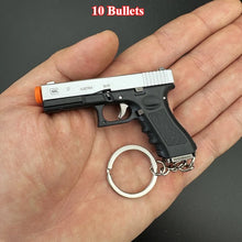 1:3 Scale Alloy Empire G17 Half Alloy Gun Model Keychain Shell Pop-up Detachable Decompression Toy Men's Gift